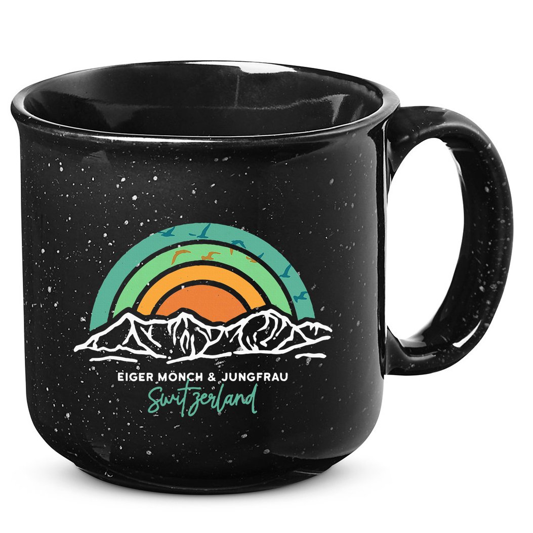 Eiger MöNch Jungfrau Eiger Monk Virgin Mountain Switzerland 15oz Campfire Ceramic Mug