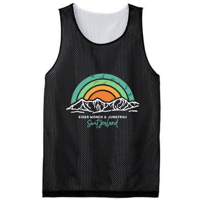Eiger MöNch Jungfrau Eiger Monk Virgin Mountain Switzerland Mesh Reversible Basketball Jersey Tank