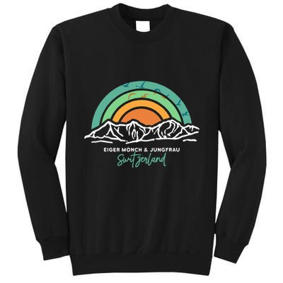 Eiger MöNch Jungfrau Eiger Monk Virgin Mountain Switzerland Tall Sweatshirt