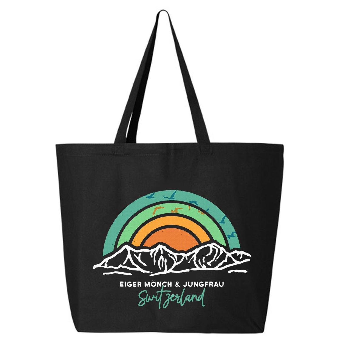 Eiger MöNch Jungfrau Eiger Monk Virgin Mountain Switzerland 25L Jumbo Tote