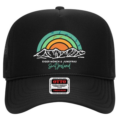 Eiger MöNch Jungfrau Eiger Monk Virgin Mountain Switzerland Trucker Hat