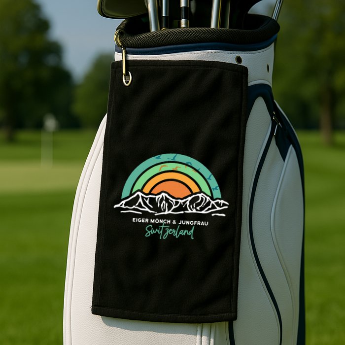 Eiger MöNch Jungfrau Eiger Monk Virgin Mountain Switzerland Golf Towel