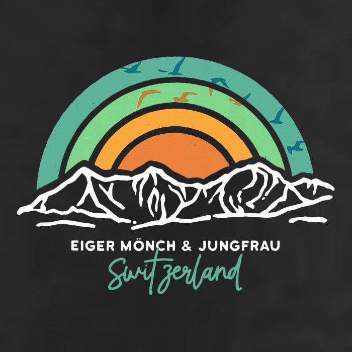 Eiger MöNch Jungfrau Eiger Monk Virgin Mountain Switzerland Golf Towel