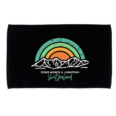 Eiger MöNch Jungfrau Eiger Monk Virgin Mountain Switzerland Microfiber Hand Towel