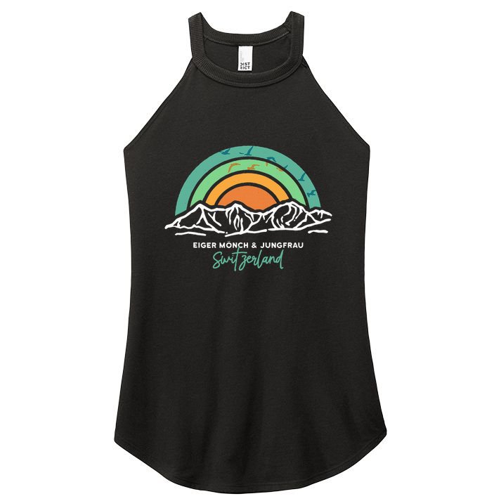 Eiger MöNch Jungfrau Eiger Monk Virgin Mountain Switzerland Women's Perfect Tri Rocker Tank