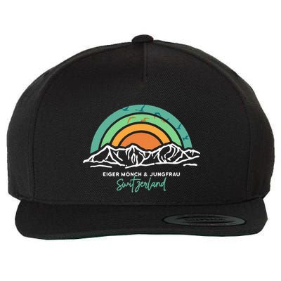 Eiger MöNch Jungfrau Eiger Monk Virgin Mountain Switzerland Wool Snapback Cap