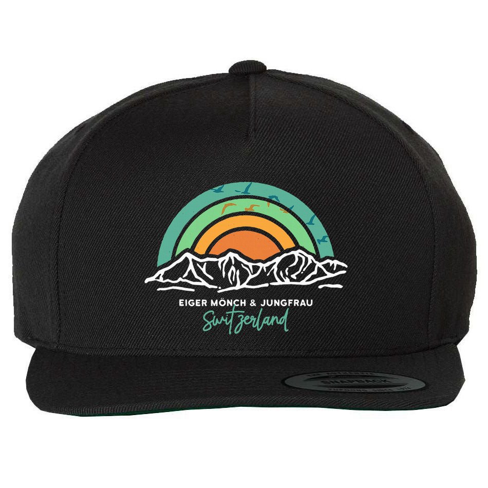 Eiger MöNch Jungfrau Eiger Monk Virgin Mountain Switzerland Wool Snapback Cap