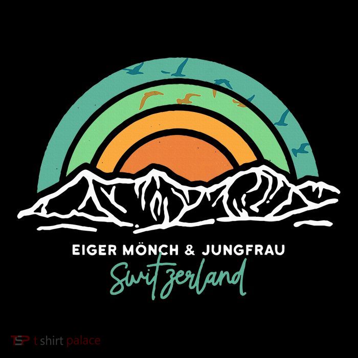 Eiger MöNch Jungfrau Eiger Monk Virgin Mountain Switzerland Kids T-Shirt