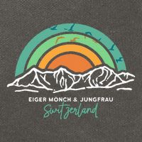 Eiger MöNch Jungfrau Eiger Monk Virgin Mountain Switzerland Cotton Canvas Backpack