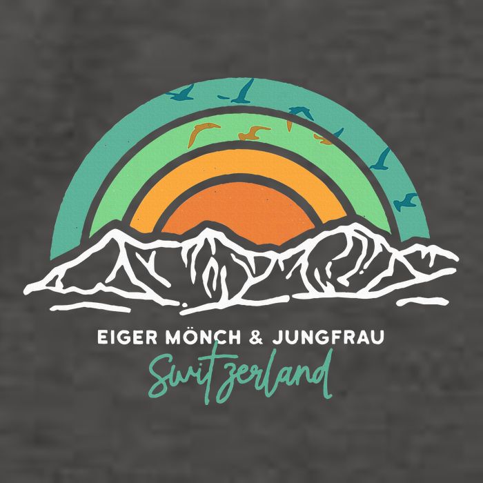 Eiger MöNch Jungfrau Eiger Monk Virgin Mountain Switzerland Vector Backpack