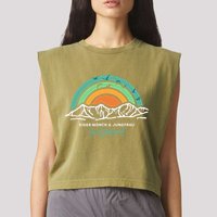 Eiger MöNch Jungfrau Eiger Monk Virgin Mountain Switzerland Garment-Dyed Women's Muscle Tee