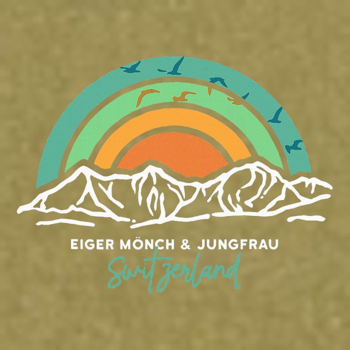 Eiger MöNch Jungfrau Eiger Monk Virgin Mountain Switzerland Garment-Dyed Women's Muscle Tee