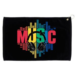 Electronic Music Lover Dj Retro Headphones Grommeted Golf Towel