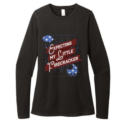 Expecting My Little Firecracker Gift Womens CVC Long Sleeve Shirt