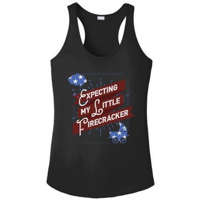 Expecting My Little Firecracker Gift Ladies PosiCharge Competitor Racerback Tank