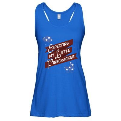 Expecting My Little Firecracker Gift Ladies Essential Flowy Tank