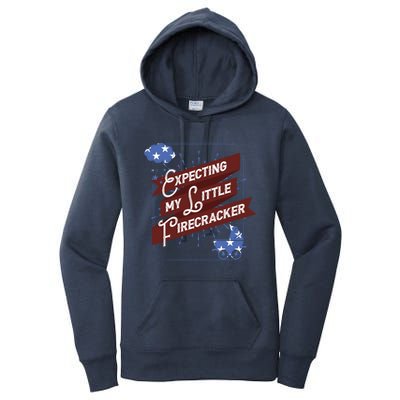 Expecting My Little Firecracker Gift Women's Pullover Hoodie