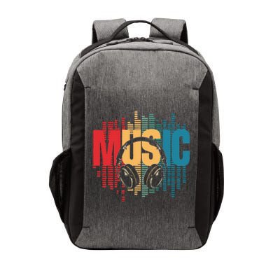 Electronic Music Lover Dj Retro Headphones Vector Backpack