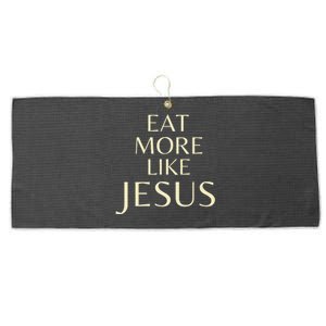 Eat More Like Jesus Premium Large Microfiber Waffle Golf Towel