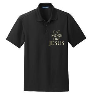 Eat More Like Jesus Dry Zone Grid Polo