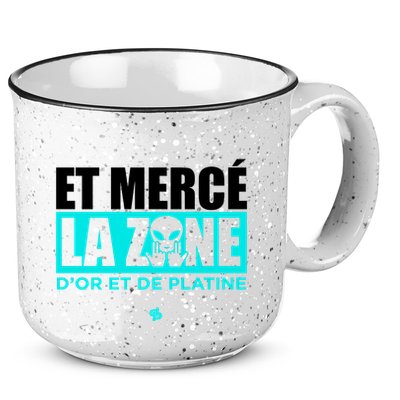 Et Mercé La Zane DOr Et De Platine 15oz Campfire Ceramic Mug