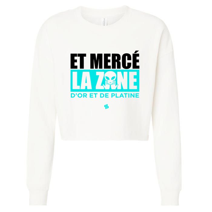 Et Mercé La Zane DOr Et De Platine Cropped Pullover Crew