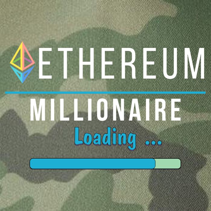 Ethereum Millionaire Loading, Blockchain, ETH Crypto, HODL ETH Legacy Tie Dye Trucker Hat