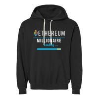 Ethereum Millionaire Loading, Blockchain, ETH Crypto, HODL ETH Garment-Dyed Fleece Hoodie