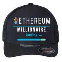 Ethereum Millionaire Loading, Blockchain, ETH Crypto, HODL ETH Flexfit Unipanel Trucker Cap