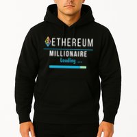 Ethereum Millionaire Loading, Blockchain, ETH Crypto, HODL ETH Hoodie