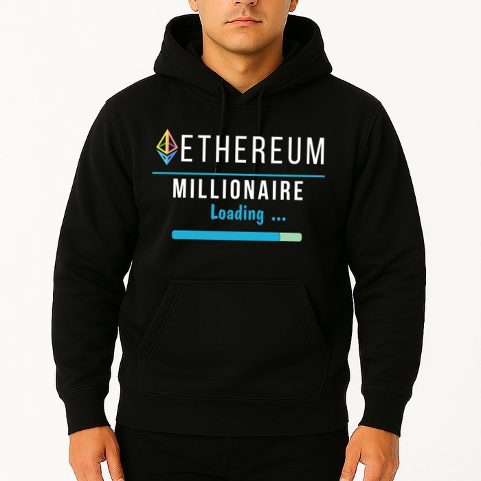 Ethereum Millionaire Loading, Blockchain, ETH Crypto, HODL ETH Hoodie