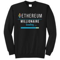 Ethereum Millionaire Loading, Blockchain, ETH Crypto, HODL ETH Sweatshirt