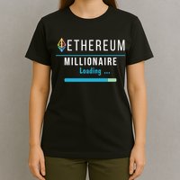 Ethereum Millionaire Loading, Blockchain, ETH Crypto, HODL ETH T-Shirt