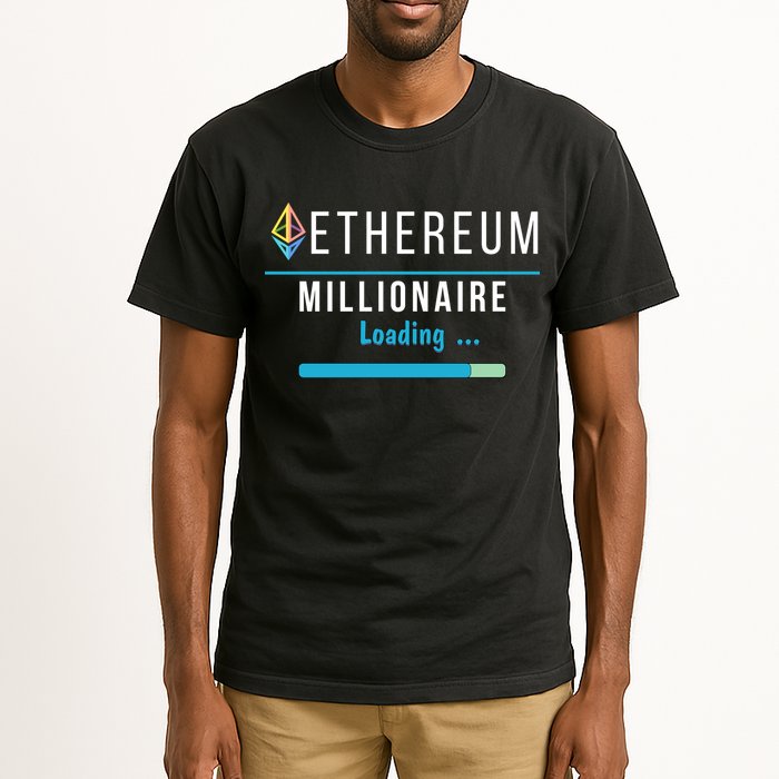 Ethereum Millionaire Loading, Blockchain, ETH Crypto, HODL ETH Tall T-Shirt