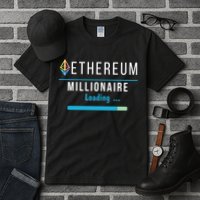Ethereum Millionaire Loading, Blockchain, ETH Crypto, HODL ETH Tall T-Shirt