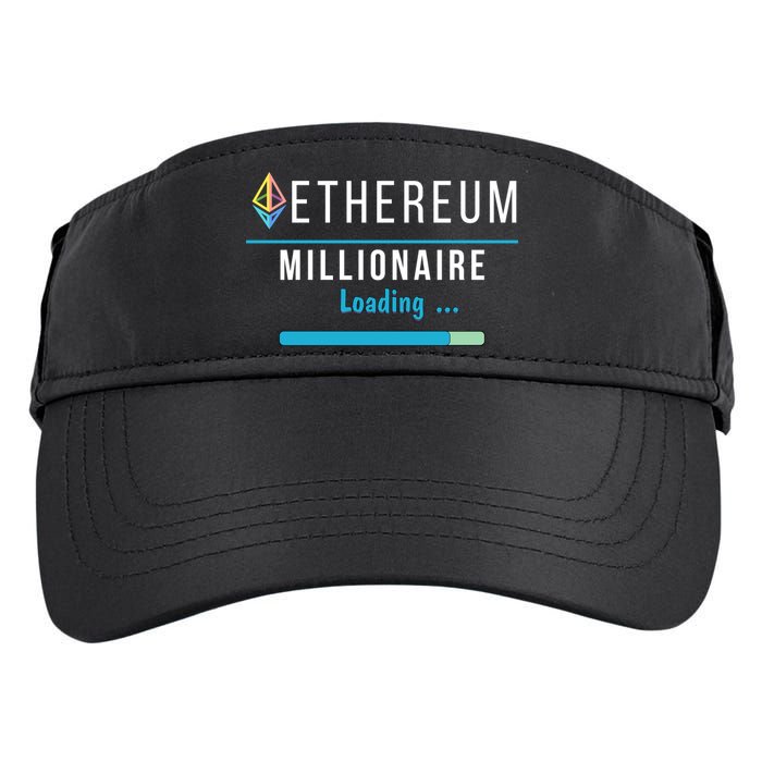 Ethereum Millionaire Loading, Blockchain, ETH Crypto, HODL ETH Adult Drive Performance Visor