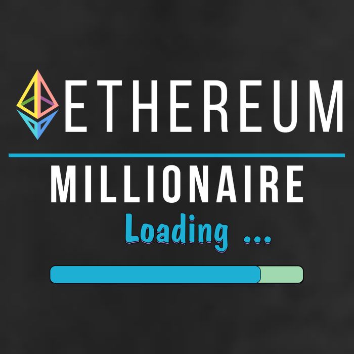 Ethereum Millionaire Loading, Blockchain, ETH Crypto, HODL ETH Beanie