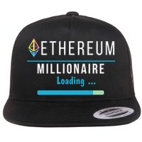 Ethereum Millionaire Loading, Blockchain, ETH Crypto, HODL ETH Flatbill Hat