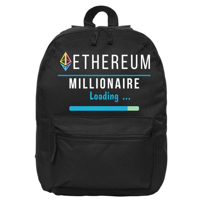 Ethereum Millionaire Loading, Blockchain, ETH Crypto, HODL ETH 16 in Basic Backpack