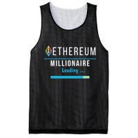 Ethereum Millionaire Loading, Blockchain, ETH Crypto, HODL ETH Mesh Reversible Basketball Jersey Tank