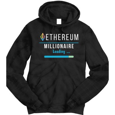 Ethereum Millionaire Loading, Blockchain, ETH Crypto, HODL ETH Tie Dye Hoodie