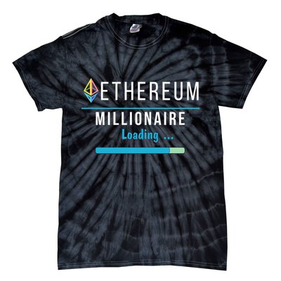 Ethereum Millionaire Loading, Blockchain, ETH Crypto, HODL ETH Tie-Dye T-Shirt