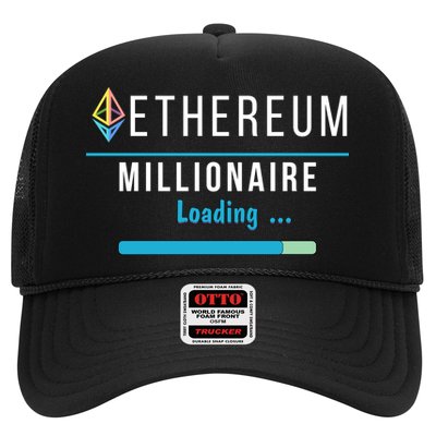 Ethereum Millionaire Loading, Blockchain, ETH Crypto, HODL ETH Trucker Hat