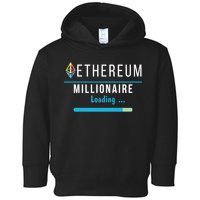 Ethereum Millionaire Loading, Blockchain, ETH Crypto, HODL ETH Toddler Hoodie