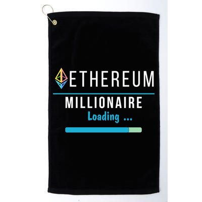 Ethereum Millionaire Loading, Blockchain, ETH Crypto, HODL ETH Golf Towel