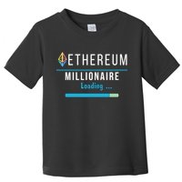 Ethereum Millionaire Loading, Blockchain, ETH Crypto, HODL ETH Toddler T-Shirt