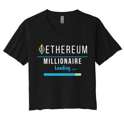 Ethereum Millionaire Loading, Blockchain, ETH Crypto, HODL ETH Crop Top