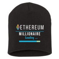 Ethereum Millionaire Loading, Blockchain, ETH Crypto, HODL ETH Short Acrylic Beanie