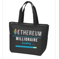 Ethereum Millionaire Loading, Blockchain, ETH Crypto, HODL ETH Zip Tote Bag