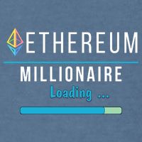 Ethereum Millionaire Loading, Blockchain, ETH Crypto, HODL ETH Garment-Dyed Sweatshirt